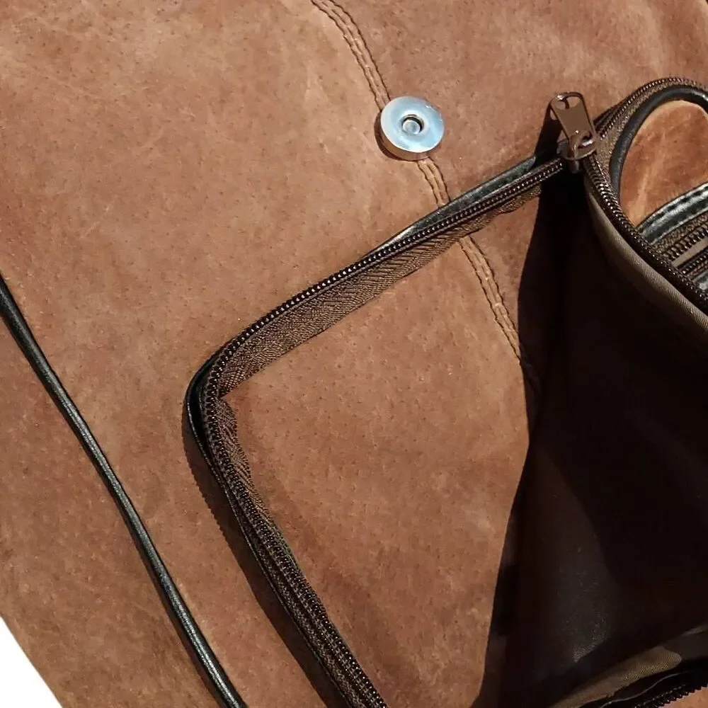 Genuine Suede Leather Backpack
